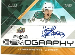 2008-09 Black Diamond Gemography Lukas Kaspar #G-CK Auto
